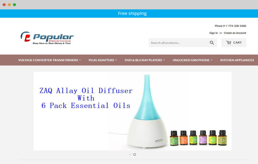 Popular Electronics - Website Design & Development screenshot 1